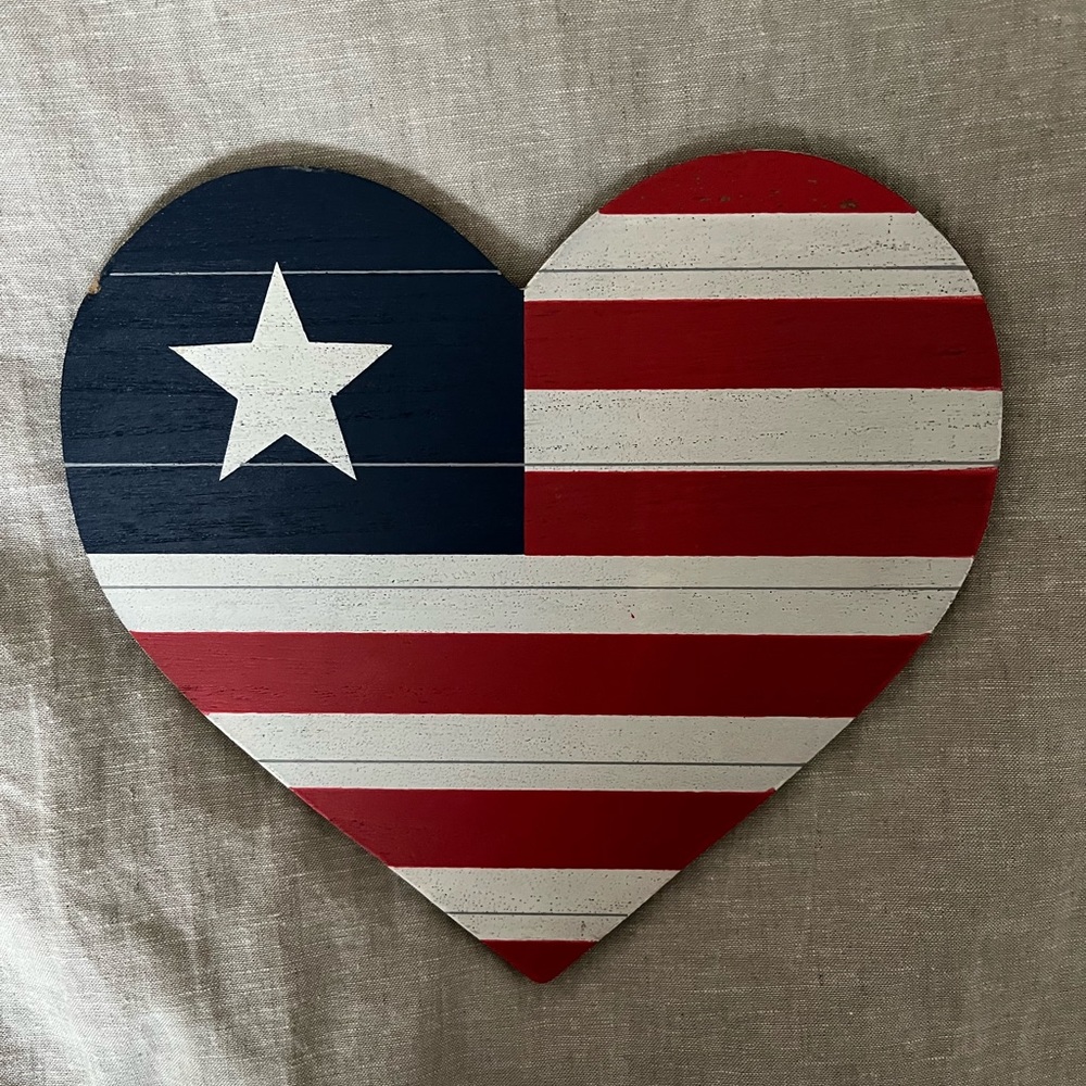 Heart Flag Wall Decor